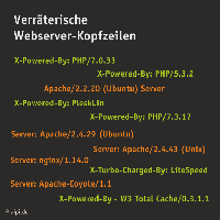 Webserver-Kopfzeilen